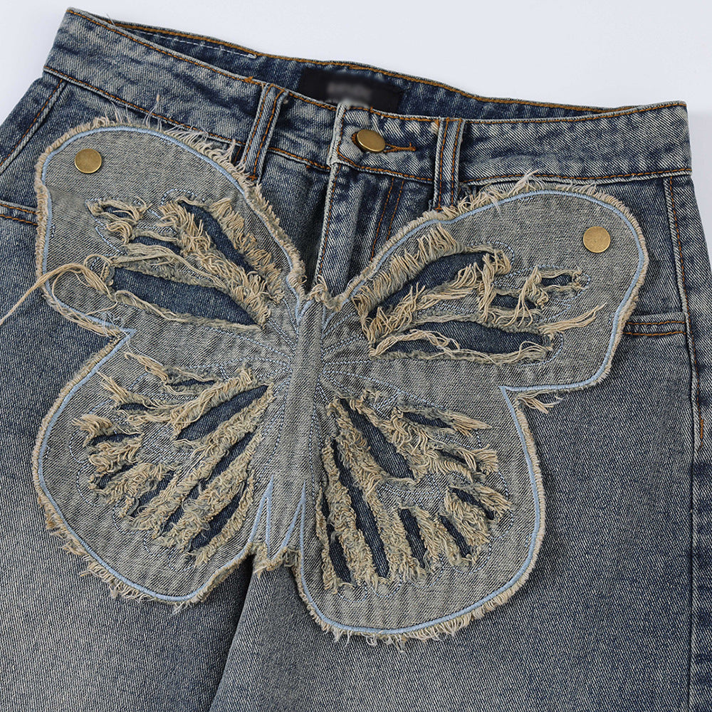 Butterfly Patch Jeans