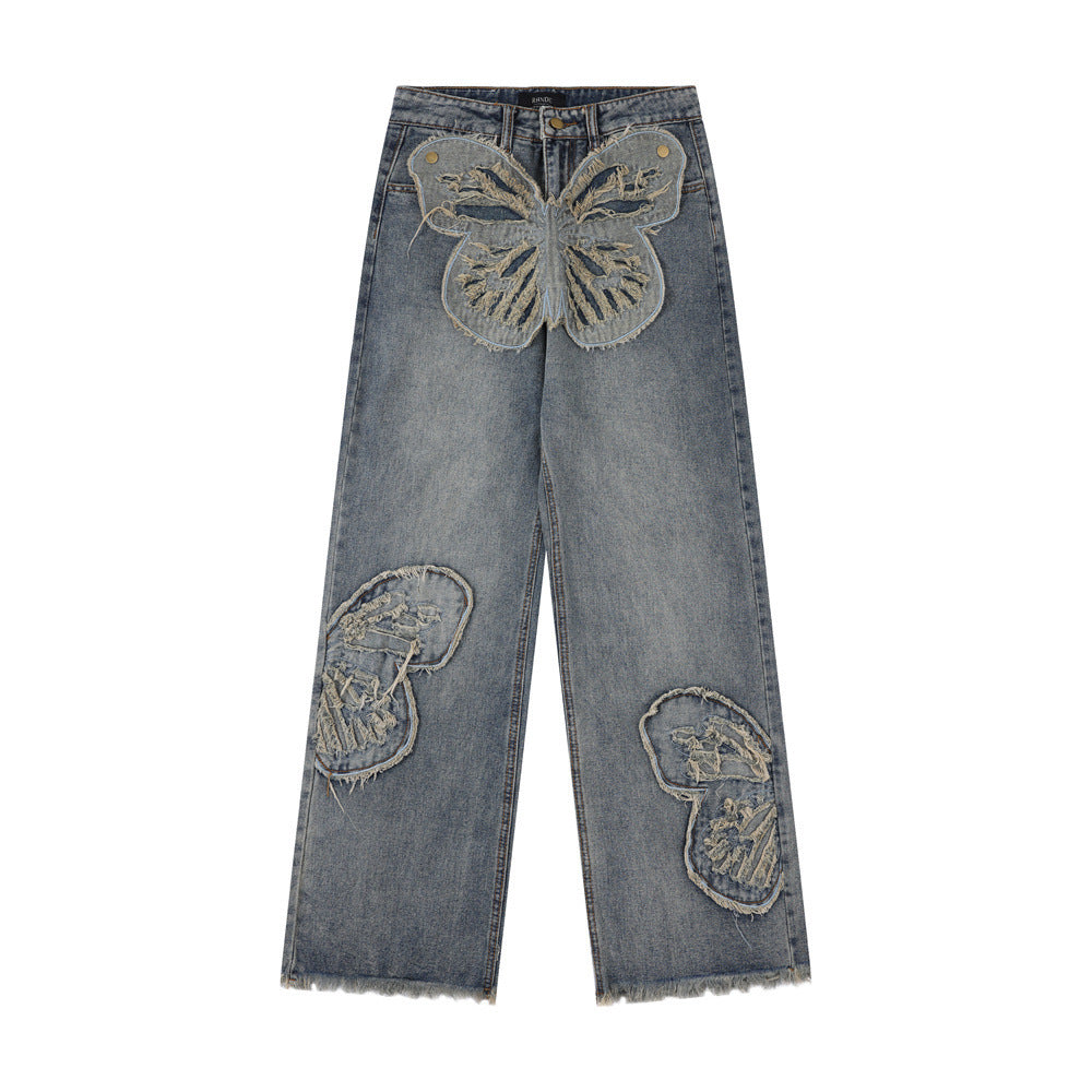 Butterfly Patch Jeans