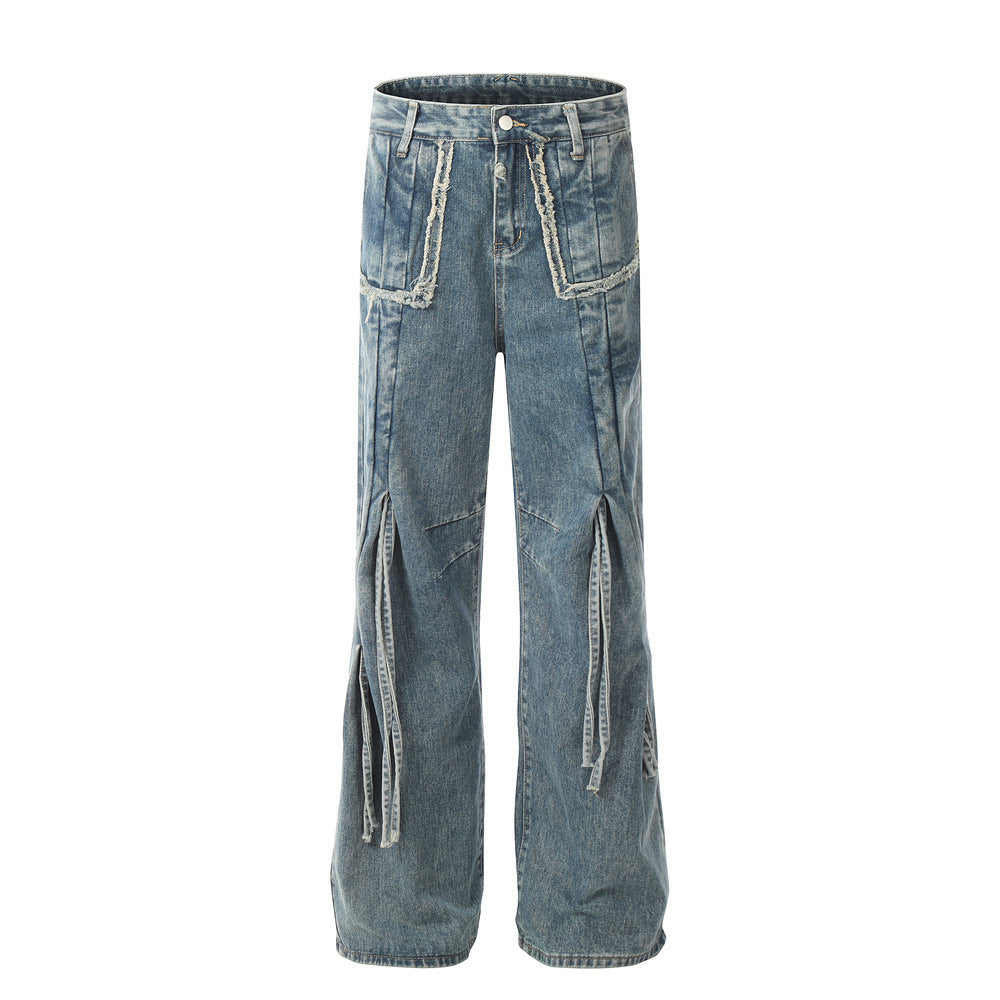 Drawstring Denim Trousers Men