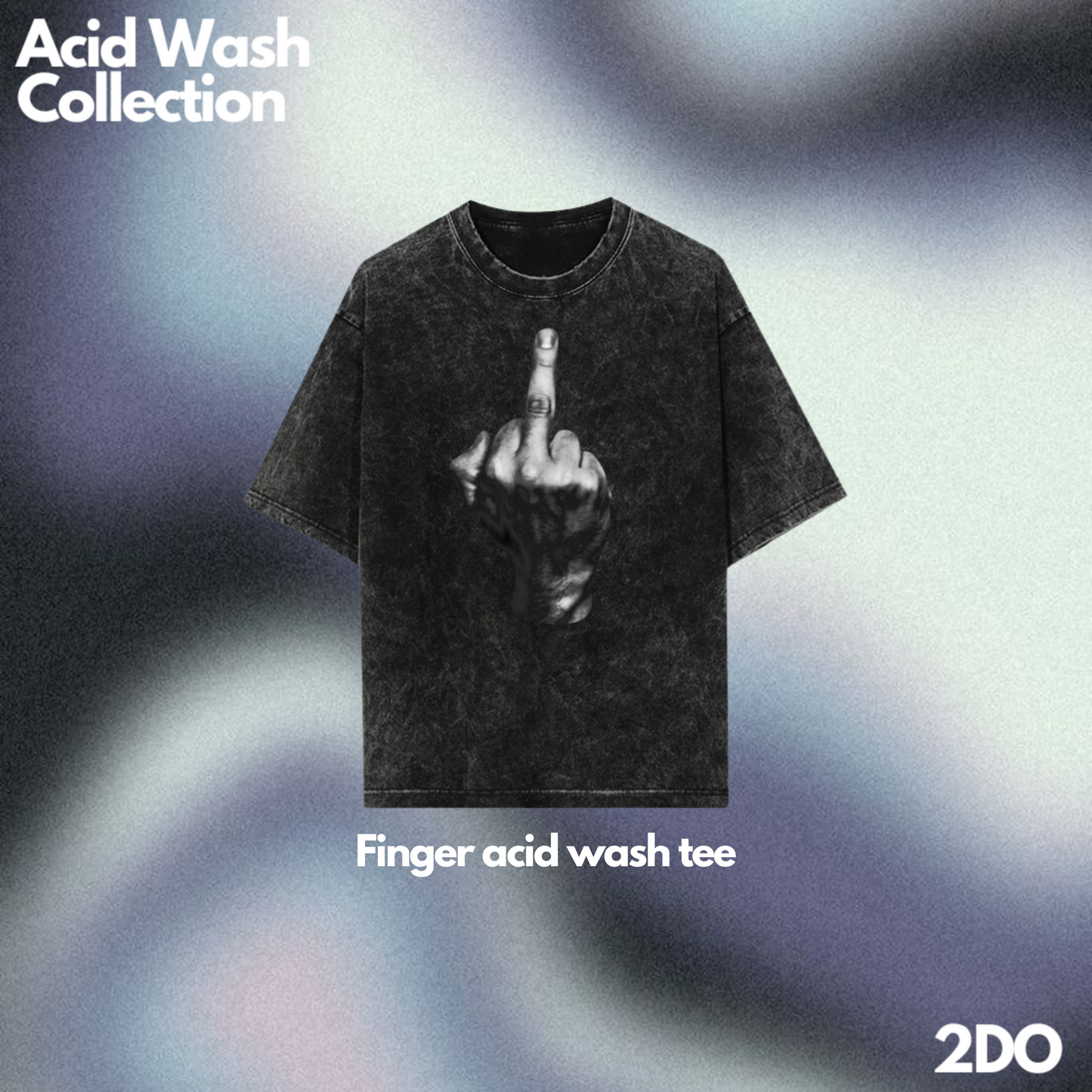 Finger Acid wash tshirt