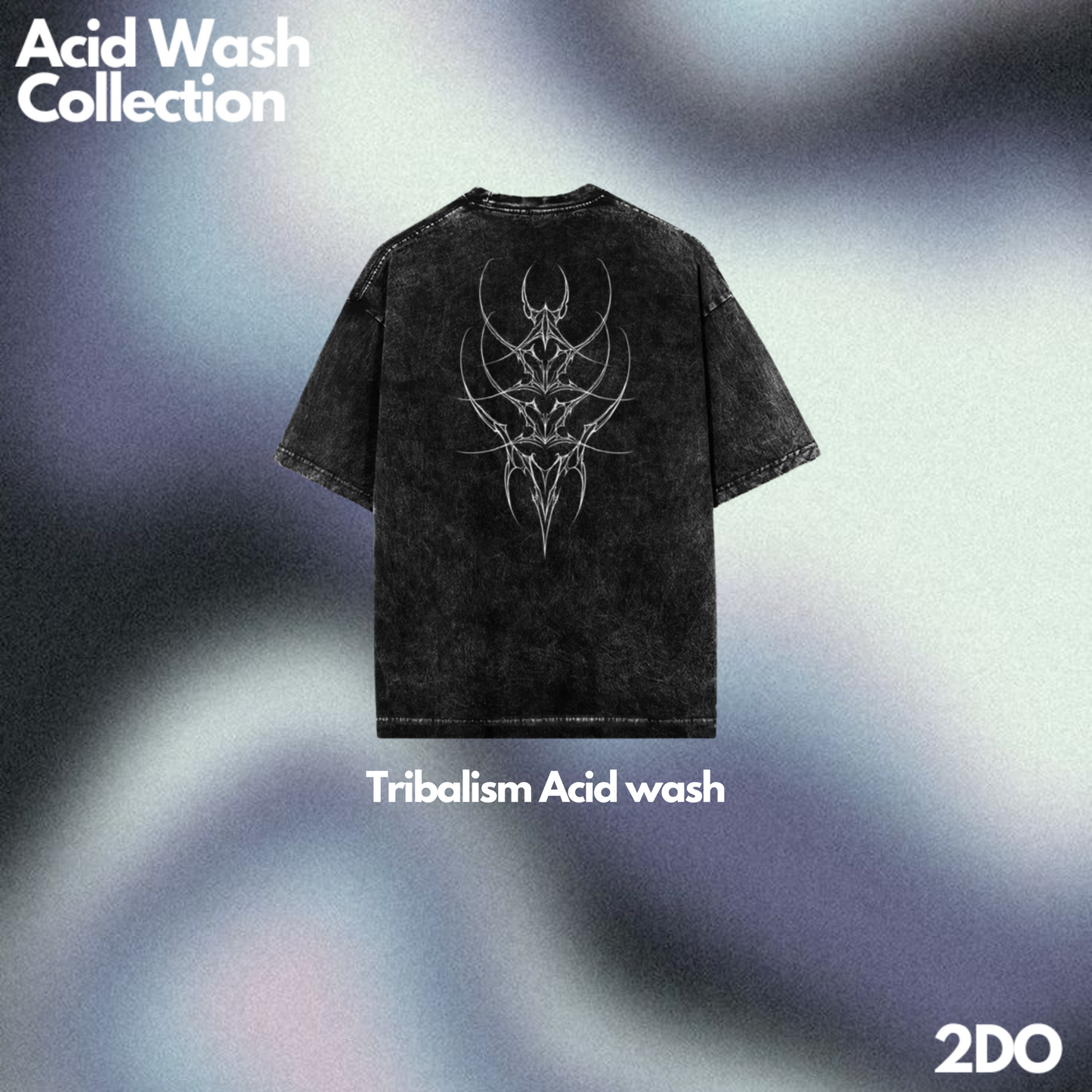 Tribalism acid wash tee